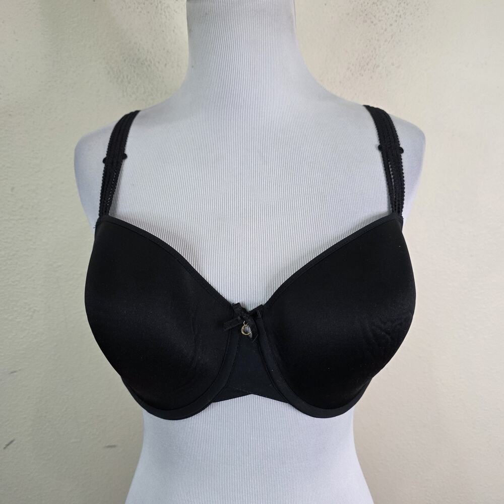 Chantelle C33860 Paris Memory Foam Underwire Bra Black Size 34DD